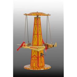 Tin Reeves Air-E Go-Round Wind-Up Toy.