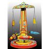 Image 1 : Lithographed Tin Chein Ride-A-Rocket Wind-Up Toy.
