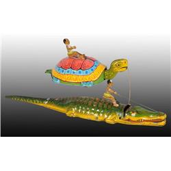 Lot of 2: Tin Chein Native Wind-Up Toys.