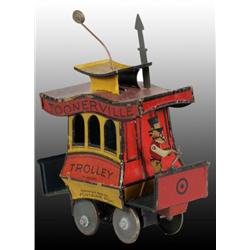 Tin Nifty Toonerville Trolley Wind-Up Toy.