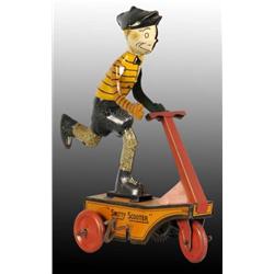 Tin Marx Smitty on Scooter Toy.