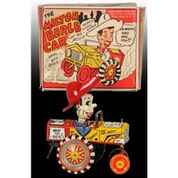 Tin Marx Milton Berle Car Wind-Up Toy in O/B