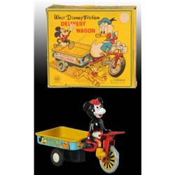 Linemar Disney Mickey Mouse Delivery Wagon in O/B