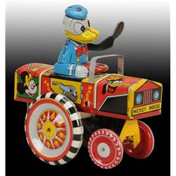 Linemar Disney Donald Duck Dipsy Car Wind-Up O/B