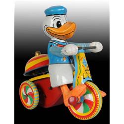 Linemar Disney Donald Duck Tricycle Wind-Up in O/B
