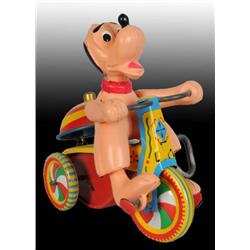 Linemar Disney Pluto Tricycle Wind-Up Toy in O/B