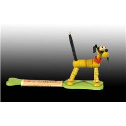 Wooden Fisher-Price Disney Pluto On Paddle Toy.