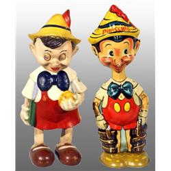 Lot of 2: Disney Walking Pinocchio Toys.