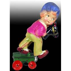 Lot of 2: Celluloid Figural Toys. One in O/B.