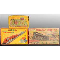 Lot of 3: Foreign Train Sets. All in O/B