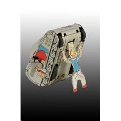 Tin Linemar Popeye Tank Wind-Up Toy.
