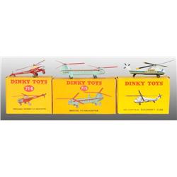 Lot of 3: Dinky Toys Die-Cast Helicopters in OB