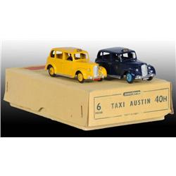 Lot of 2: Dinky Toys Die-Cast Austin Taxis in OB
