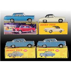 Lot of 4: Dinky Toys Die-Cast Mercedes Cars in OB