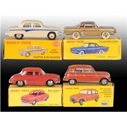 Lot of 4: Dinky Toys Die-Cast Cars in OB