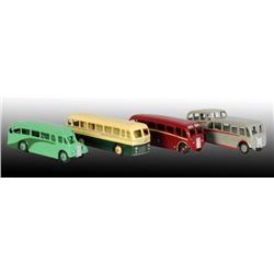 Lot of 4: Dinky Toys Die-Cast Buses.