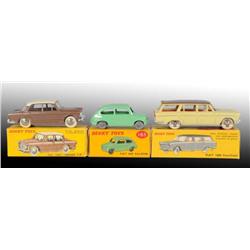 Lot of 3: Dinky Toys Die-Cast Fiat Autos in OB
