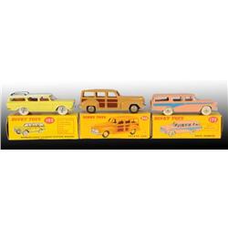 Lot of 3: Dinky Toys Die-Cast Station Wagons in OB