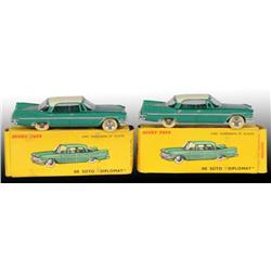 Lot of 2: Dinky Toys Die-Cast De Soto Cars in OB