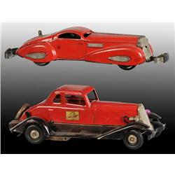 Lot of 2: Pressed Steel Toy Autos.