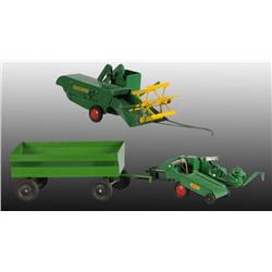 Lot of 3: Pressed Steel Farm Machines Set.