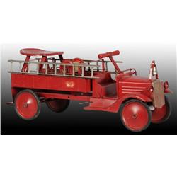 Pressed Steel Keystone Ride'Em Fire Truck.