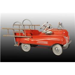 Pressed Steel City Fire Department Pedal Truck.