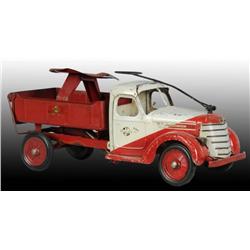 Pressed Steel Buddy L Sit-N-Ride Dump Truck.