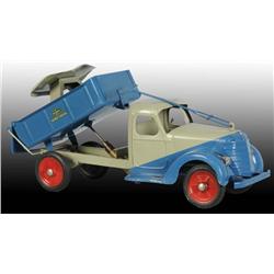 Pressed Steel Buddy L Sit-N-Ride Hydraulic Dump.