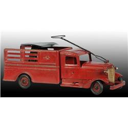 Pressed Steel Buddy L Sit-N-Ride Baggage Truck.