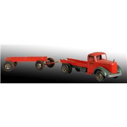 Pressed Steel Smith Miller 2-Piece Lumber Truck.