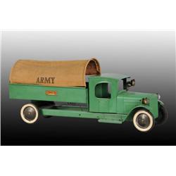 Pressed Steel Structo Army Troop Truck.