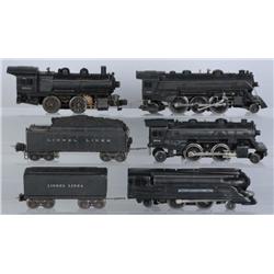 Lot of 6: Lionel Steam Engines.