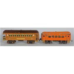 Lot of 2: Lionel Standard Gauge Passenger Cars.