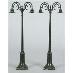Pair of Lionel No. 61 Double Lampposts.