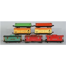 Lot of 7: Lionel 800 Series O-Gauge Freight Cars.