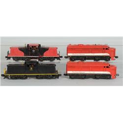 Lot of 4: Lionel O-Gauge Diesel Engines.