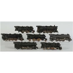 Lot of 7: Lionel & Marx Die-Cast Steam Locomotives