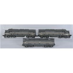 Lot of 3: Lionel No. 2344 New York Central F3 Cars
