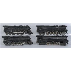 Lot of 4: Lionel O-Gauge Steam Locomotives.