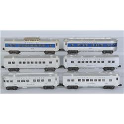 Lot of 6: Lionel O-27 Gauge Passenger Cars.