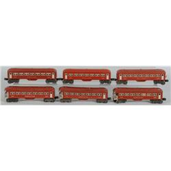 Lot of 8: Lionel Train 2400 Series Passenger Cars.