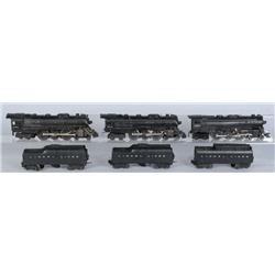 Lot of 3: Lionel Steam Locomotives & Tenders.