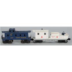 Lot of 2: Lionel O-Gauge Cabooses.