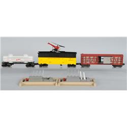 Lionel Railroad Cars & Missile Launching Access.