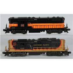 Lot of 2: Lionel O-Gauge Diesel Railroad Cars.