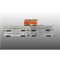 Lot of 4: Lionel Railroad Passenger Cars.