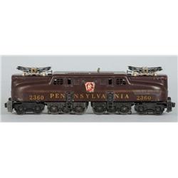 Lionel No. 2360 O-Gauge Tuscan GG1 Locomotive.