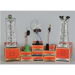 Lot of 10: Lionel Accessories & Boxes.