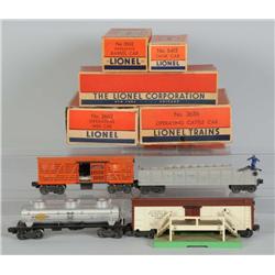 Lot of 4: Lionel O-Gauge Freight Cars in OB